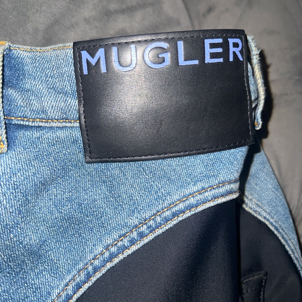 Mugler Blue Fashion-Forward Jeans